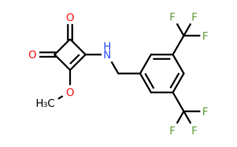 3-[[[3,5-Bis(trifluoromethyl)phenyl]methyl]amino]-4-methoxy-3-cyclobutene-1,2-dione