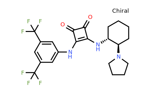 3-[[3,5-Bis(trifluoromethyl)phenyl]amino]-4-[[(1R,2R)-2-(1-pyrrolidinyl)cyclohexyl]amino]-3-cyclobutene-1,2-dione