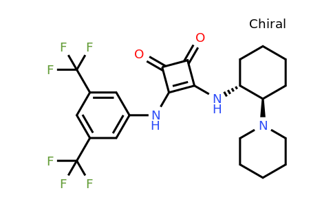 3-((3,5-Bis(trifluoromethyl)phenyl)amino)-4-(((1R,2R)-2-(piperidin-1-yl)cyclohexyl)amino)cyclobut-3-ene-1,2-dione