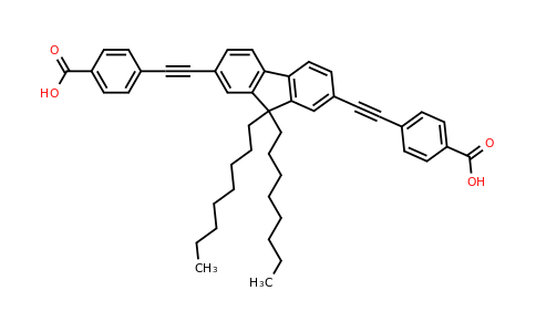 4,4'-((9,9-Dioctyl-9H-fluorene-2,7-diyl)bis(ethyne-2,1-diyl))dibenzoic acid