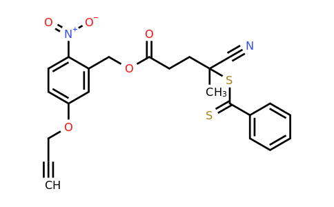 2-Nitro-5-(prop-2-yn-1-yloxy)benzyl 4-cyano-4-((phenylcarbonothioyl)thio)pentanoate