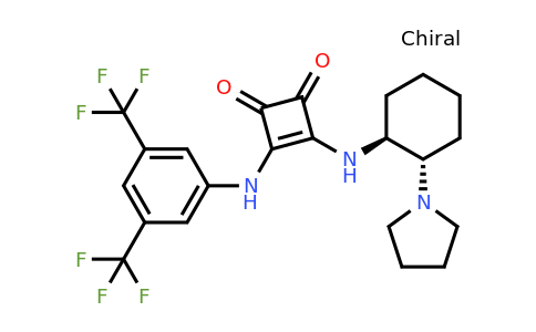 3-[[3,5-Bis(trifluoromethyl)phenyl]amino]-4-[[(1S,2S)-2-(1-pyrrolidinyl)cyclohexyl]amino]-3-cyclobutene-1,2-dione