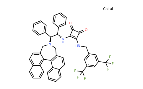 3-[[[3,5-Bis(trifluoromethyl)phenyl]methyl]amino]-4-[[(1S,2S)-2-[(11bR)-3,5-dihydro-4H-dinaphth[2,1-c:1',2'-e]azepin-4-yl]-1,2-diphenylethyl]amino]-3-cyclobutene-1,2-dione