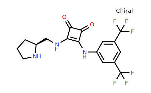 3-[[3,5-Bis(trifluoromethyl)phenyl]amino]-4-[[(2S)-2-pyrrolidinylmethyl]amino]-3-cyclobutene-1,2-dione