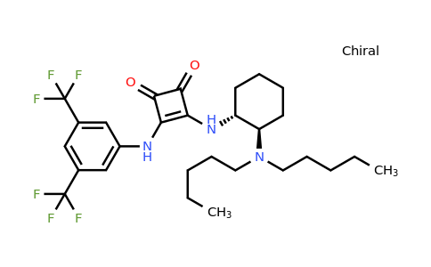 3-[[3,5-Bis(trifluoromethyl)phenyl]amino]-4-[[(1R,2R)-2-(dipentylamino)cyclohexyl]amino]-3-cyclobutene-1,2-dione