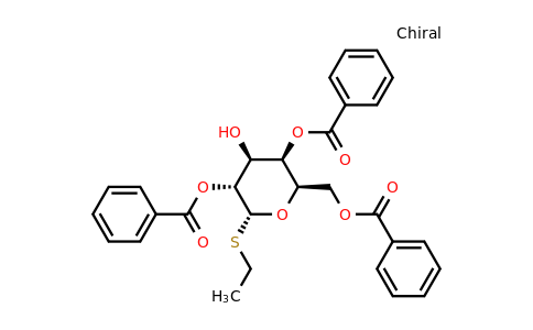 (2R,3R,4S,5R,6R)-2-((Benzoyloxy)methyl)-6-(ethylthio)-4-hydroxytetrahydro-2H-pyran-3,5-diyl dibenzoate