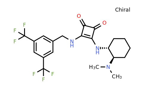 3-[[[3,5-Bis(trifluoromethyl)phenyl]methyl]amino]-4-[[(1R,2R)-2-(dimethylamino)cyclohexyl]amino]-3-cyclobutene-1,2-dione