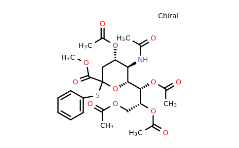 MEthyl (phenyl 5-acetamido-4,7,8,9-tetra-o-acetyl-3,5-dideoxy-2-thio-d-glycero-d-galacto-2-nonulopyranosid)onate