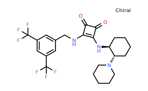3-((3,5-Bis(trifluoromethyl)benzyl)amino)-4-(((1S,2S)-2-(piperidin-1-yl)cyclohexyl)amino)cyclobut-3-ene-1,2-dione