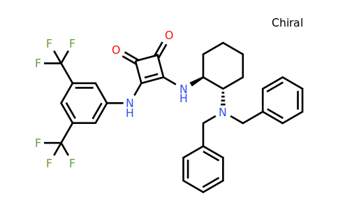 3-((3,5-bis(trifluoromethyl)phenyl)amino)-4-(((1S,2S)-2-(dibenzylamino)cyclohexyl)amino)cyclobut-3-ene-1,2-dione