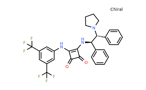 3-((3,5-bis(trifluoromethyl)phenyl)amino)-4-(((1R,2R)-1,2-diphenyl-2-(pyrrolidin-1-yl)ethyl)amino)cyclobut-3-ene-1,2-dione