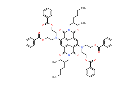 ((2,7-bis(2-ethylhexyl)-1,3,6,8-tetraoxo-1,2,3,6,7,8-hexahydrobenzo[lmn][3,8]phenanthroline-4,9-diyl)bis(azanetriyl))tetrakis(ethane-2,1-diyl) tetrabenzoate