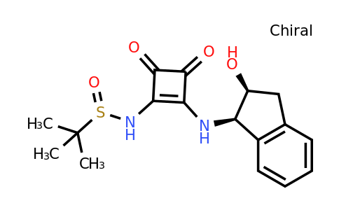 (R)-N-(2-(((1R,2S)-2-Hydroxy-2,3-dihydro-1H-inden-1-yl)amino)-3,4-dioxocyclobut-1-en-1-yl)-2-methylpropane-2-sulfinamide