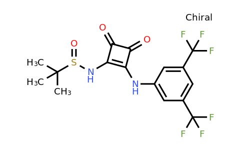 (R)-N-(2-((3,5-bis(Trifluoromethyl)phenyl)amino)-3,4-dioxocyclobut-1-en-1-yl)-2-methylpropane-2-sulfinamide