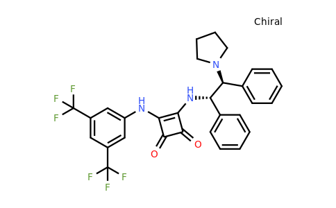 3-((3,5-bis(trifluoromethyl)phenyl)amino)-4-(((1S,2S)-1,2-diphenyl-2-(pyrrolidin-1-yl)ethyl)amino)cyclobut-3-ene-1,2-dione