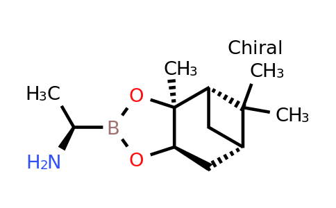 497165-15-8 | (R)-1-((3AS,4S,6S,7aR)-3a,5,5-trimethylhexahydro-4,6-methanobenzo[d][1,3,2]dioxaborol-2-yl)ethan-1-amine