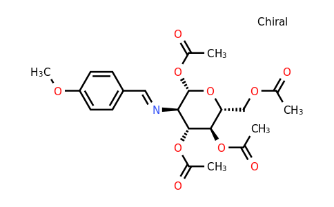 Acetic acid 4,5-diacetoxy-6-acetoxymethyl-3-[(4-methoxy-benzylidene)-amino]-tetrahydro-pyran-2-yl ester