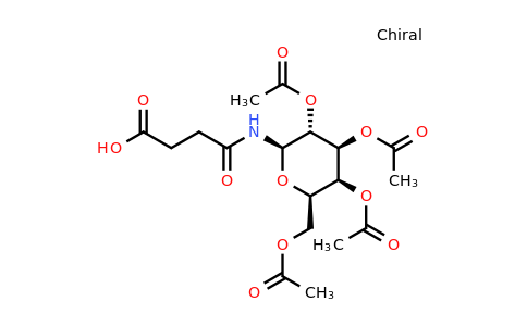4-Oxo-4-(((2R,3R,4S,5S,6R)-3,4,5-triacetoxy-6-(acetoxymethyl)tetrahydro-2H-pyran-2-yl)amino)butanoic acid