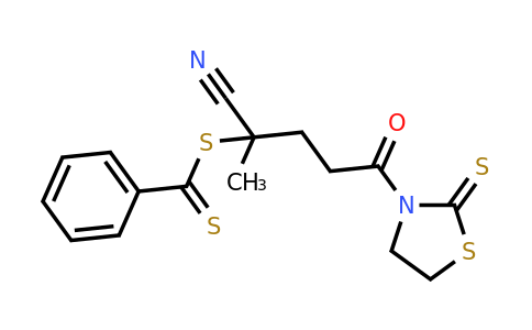 2-Cyano-5-oxo-5-(2-thioxothiazolidin-3-yl)pentan-2-yl benzodithioate