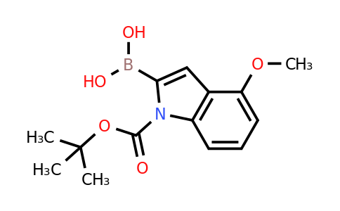 1000068-23-4 | (1-(tert-Butoxycarbonyl)-4-methoxy-1H-indol-2-yl)boronic acid