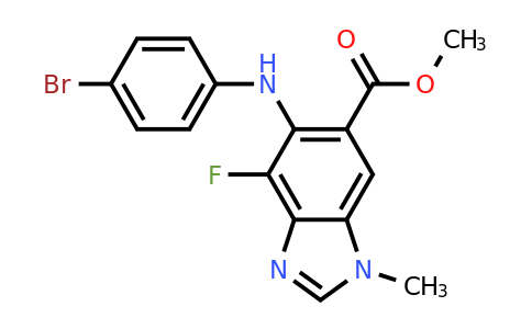 1000340-06-6 | Methyl 5-(4-bromophenylamino)-4-fluoro-1-methyl-1H-benzo[d]imidazole-6-carboxylate