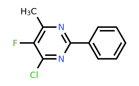 1000931-50-9 | 4-Chloro-5-fluoro-6-methyl-2-phenylpyrimidine