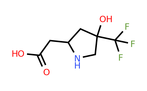 2-(4-Hydroxy-4-(trifluoromethyl)pyrrolidin-2-yl)acetic acid