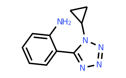 1000932-36-4 | 2-(1-Cyclopropyl-1h-1,2,3,4-tetrazol-5-yl)aniline