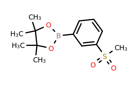1001185-88-1 | 4,4,5,5-Tetramethyl-2-(3-(methylsulfonyl)phenyl)-1,3,2-dioxaborolane