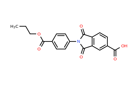 100162-30-9 | 1,3-Dioxo-2-(4-(propoxycarbonyl)phenyl)isoindoline-5-carboxylic acid