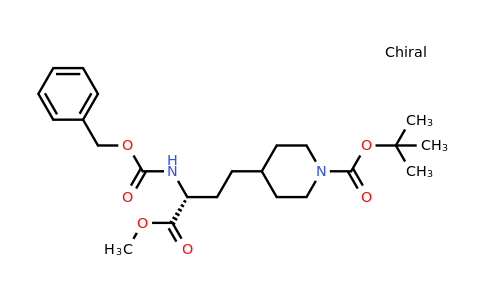 tert-Butyl (R)-4-(3-(((benzyloxy)carbonyl)amino)-4-methoxy-4-oxobutyl)piperidine-1-carboxylate