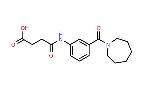 1003688-34-3 | 4-((3-(Azepane-1-carbonyl)phenyl)amino)-4-oxobutanoic acid
