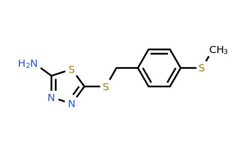 1004176-47-9 | 5-((4-(Methylthio)benzyl)thio)-1,3,4-thiadiazol-2-amine