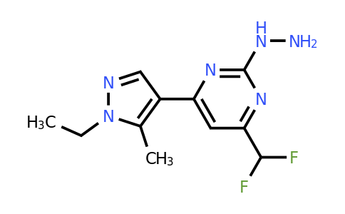 1004644-07-8 | 4-(Difluoromethyl)-6-(1-ethyl-5-methyl-1h-pyrazol-4-yl)-2-hydrazinylpyrimidine
