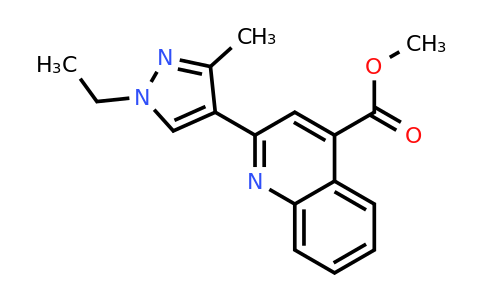 1004644-10-3 | Methyl 2-(1-ethyl-3-methyl-1h-pyrazol-4-yl)quinoline-4-carboxylate