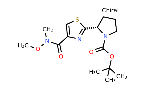 1005342-77-7 | tert-Butyl (S)-2-(4-(methoxy(methyl)carbamoyl)thiazol-2-yl)pyrrolidine-1-carboxylate