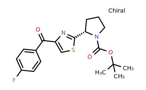 1005342-78-8 | tert-Butyl (S)-2-(4-(4-fluorobenzoyl)thiazol-2-yl)pyrrolidine-1-carboxylate