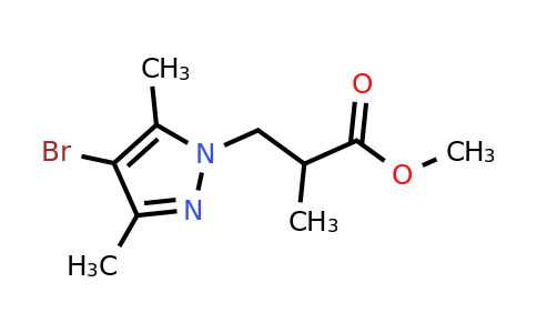 Methyl 3-(4-bromo-3,5-dimethyl-1h-pyrazol-1-yl)-2-methylpropanoate
