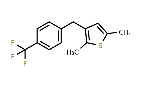 1006037-09-7 | 2,5-Dimethyl-3-(4-(trifluoromethyl)benzyl)thiophene