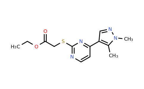 1006323-03-0 | Ethyl 2-((4-(1,5-dimethyl-1h-pyrazol-4-yl)pyrimidin-2-yl)thio)acetate