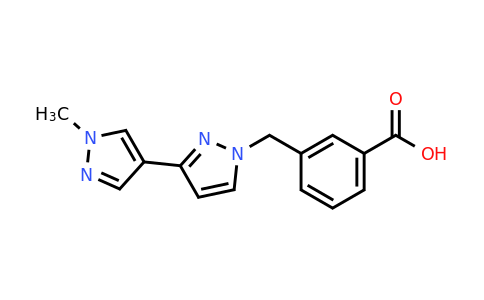 3-{[3-(1-methyl-1h-pyrazol-4-yl)-1h-pyrazol-1-yl]methyl}benzoic acid