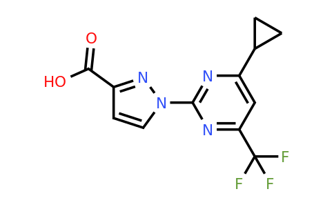 1006448-08-3 | 1-(4-Cyclopropyl-6-(trifluoromethyl)pyrimidin-2-yl)-1H-pyrazole-3-carboxylic acid