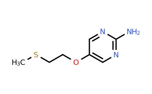 1006599-54-7 | 5-(2-(Methylthio)ethoxy)pyrimidin-2-amine