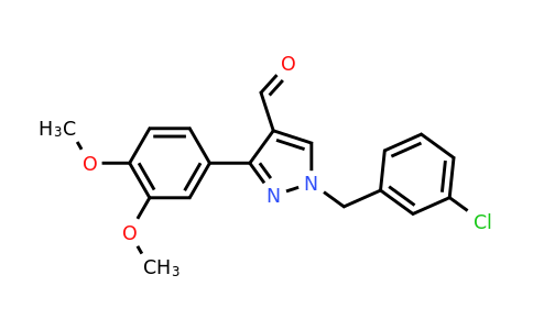 1-(3-Chlorobenzyl)-3-(3,4-dimethoxyphenyl)-1H-pyrazole-4-carbaldehyde