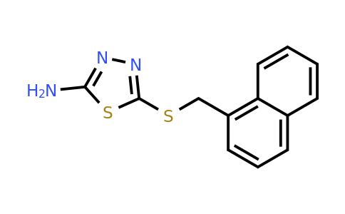 100728-67-4 | 5-[(1-Naphthalenylmethyl)thio]-1,3,4-thiadiazol-2-amine