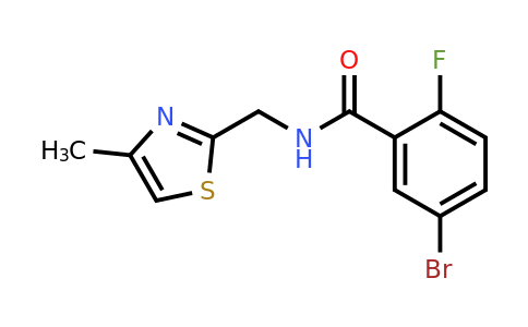 1007737-10-1 | 5-Bromo-2-fluoro-N-((4-methylthiazol-2-yl)methyl)benzamide