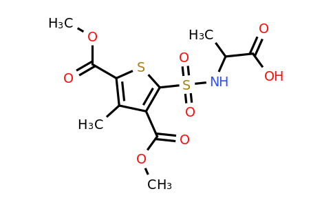 1008594-95-3 | 2-[3,5-bis(methoxycarbonyl)-4-methylthiophene-2-sulfonamido]propanoic acid