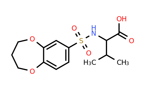 1009005-33-7 | 2-(3,4-Dihydro-2h-1,5-benzodioxepine-7-sulfonamido)-3-methylbutanoic acid
