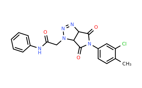1009200-90-1 | 2-(5-(3-Chloro-4-methylphenyl)-4,6-dioxo-4,5,6,6a-tetrahydropyrrolo[3,4-d][1,2,3]triazol-1(3aH)-yl)-N-phenylacetamide