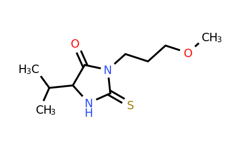 3-(3-Methoxypropyl)-5-(propan-2-yl)-2-sulfanylideneimidazolidin-4-one